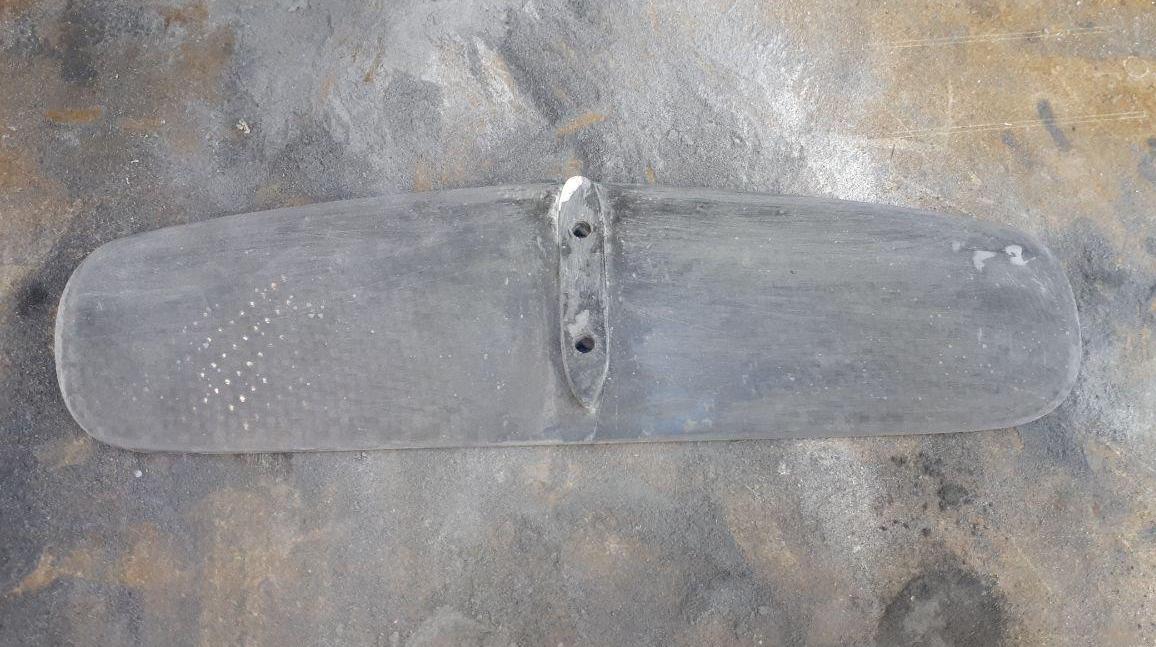 Bottom side after sanding