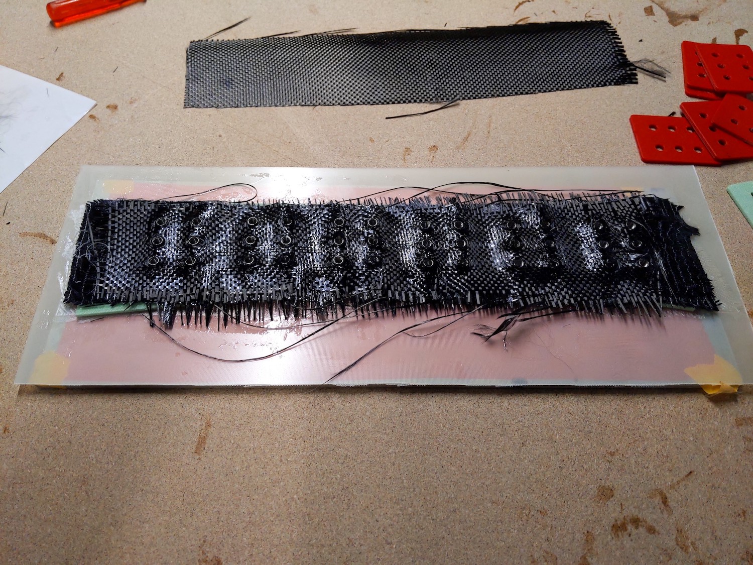 Inserts after the carbon was added.