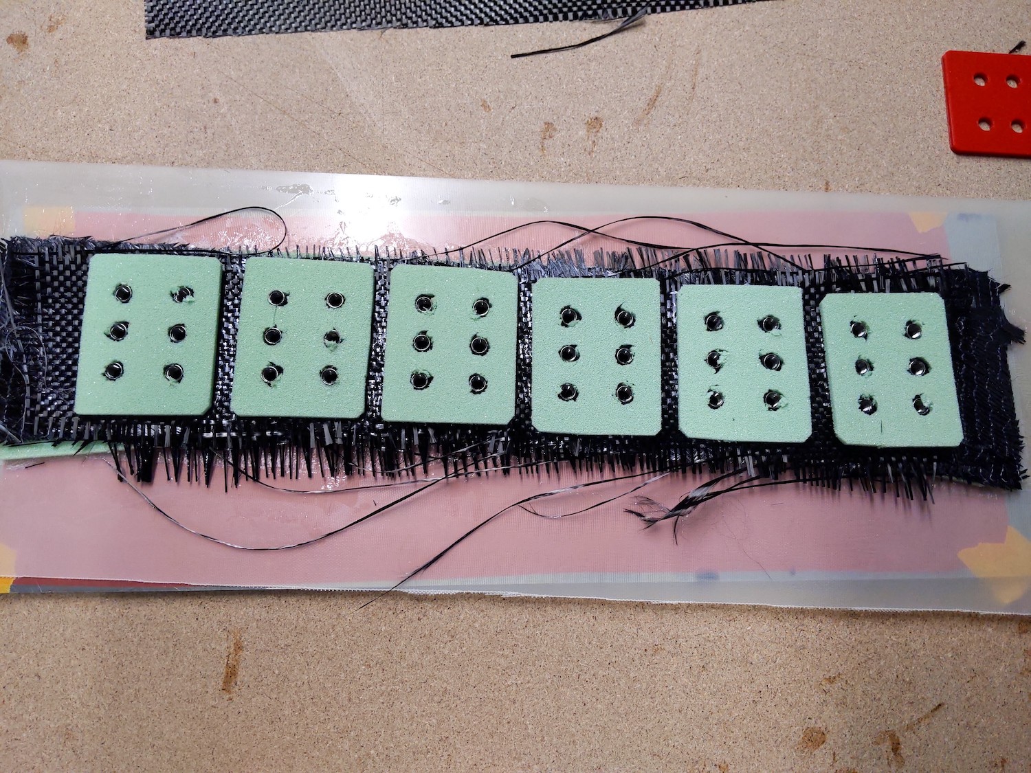 Inserts with the last layer - Airex.