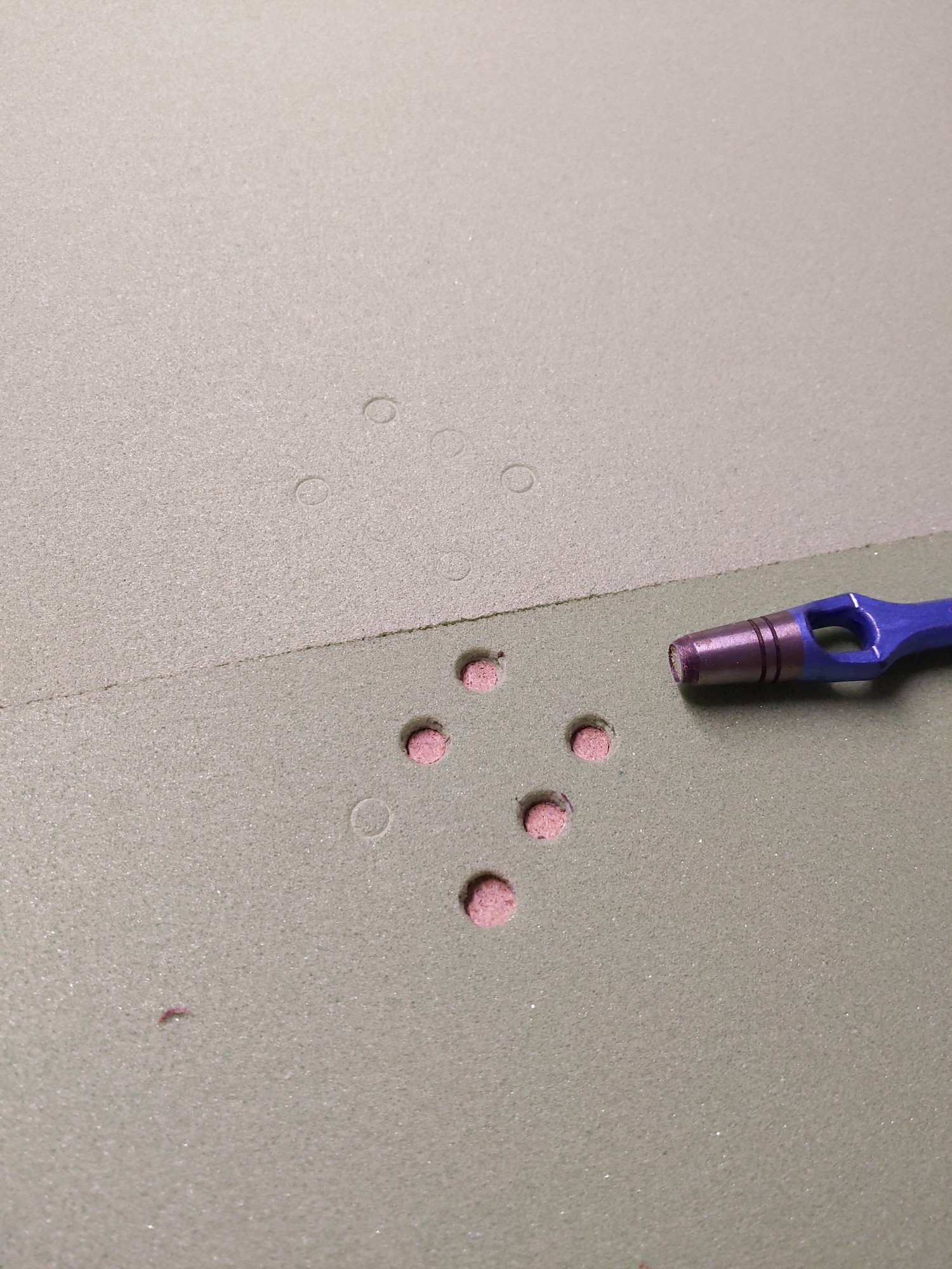 Custom carbon footstrap inserts with stainless steel M6 threads flush with surface 1/2