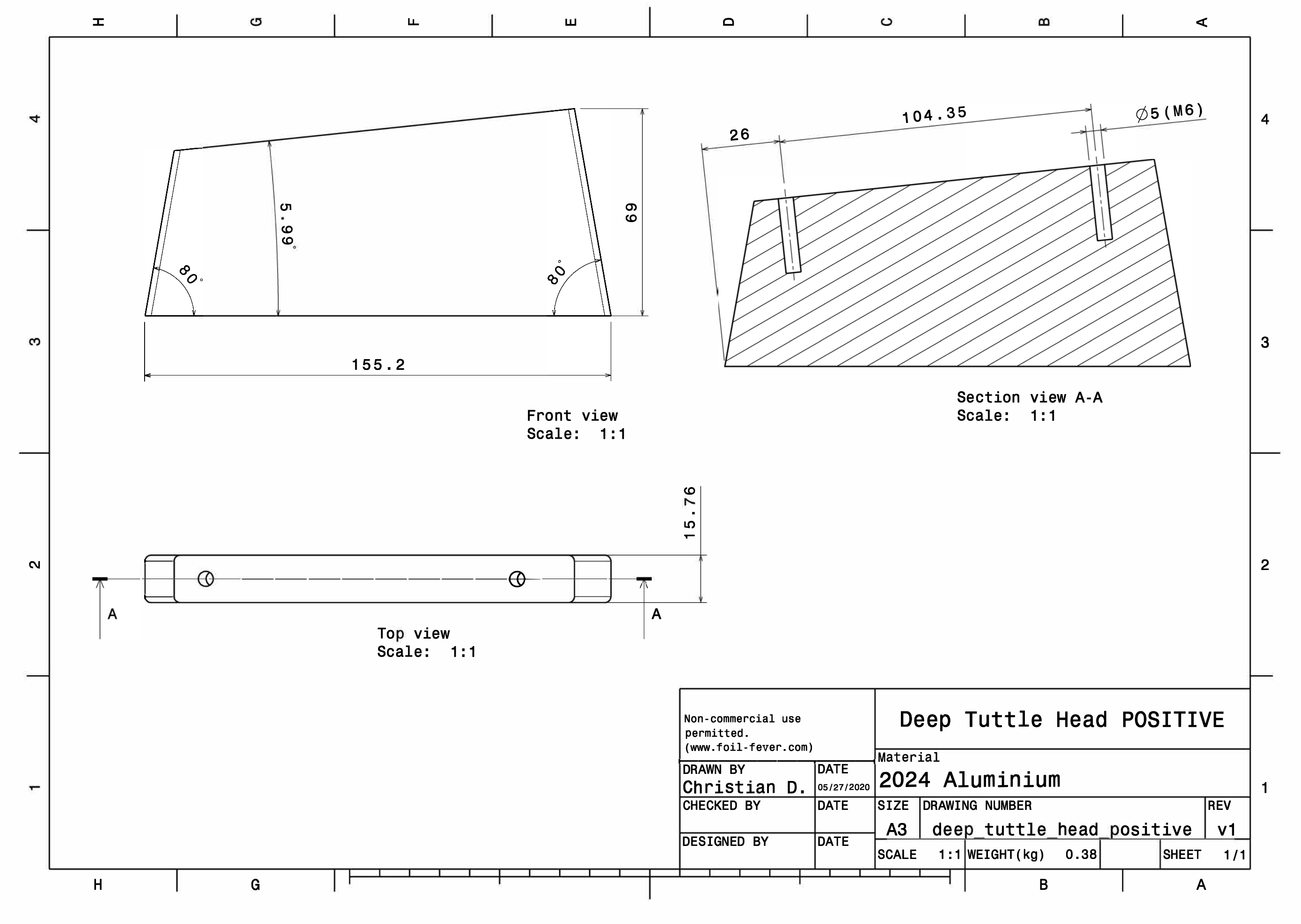 Deep Tuttle Head Drawing